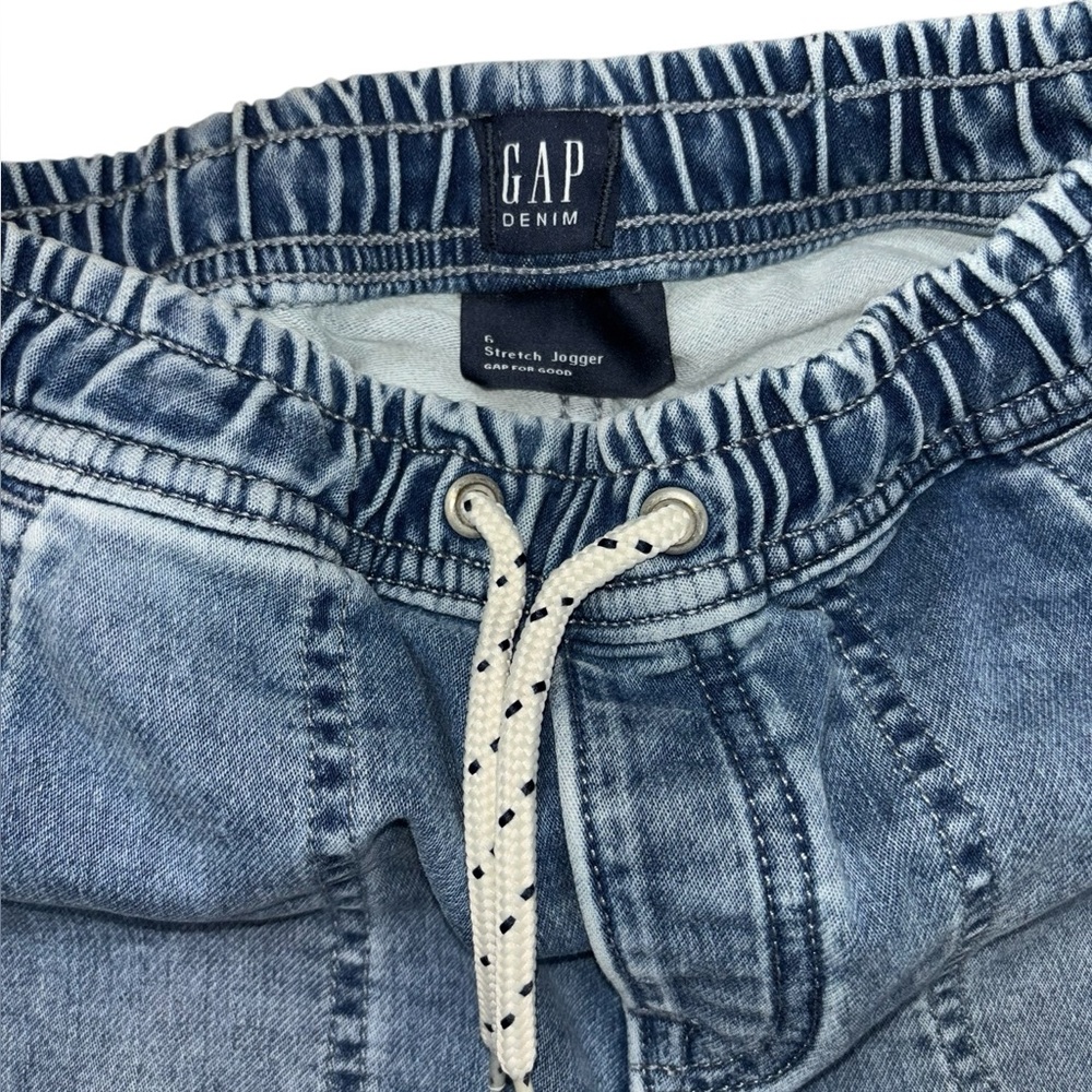 GAP Pull On Jean Joggers Size 6 Light Wash - Picture 3 of 9